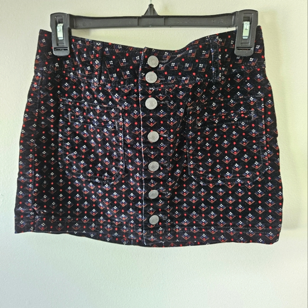 Free people corduroy mini skirt